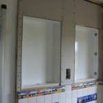 bathroom-plaster-around-mirror-cupboards